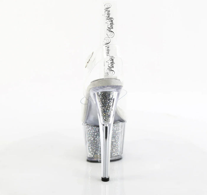 Tacones Pleaser ADORE-708PREM-RSI Transparente Plata