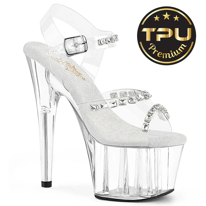 Tacones Pleaser ADORE-708PREM-STN Transparente