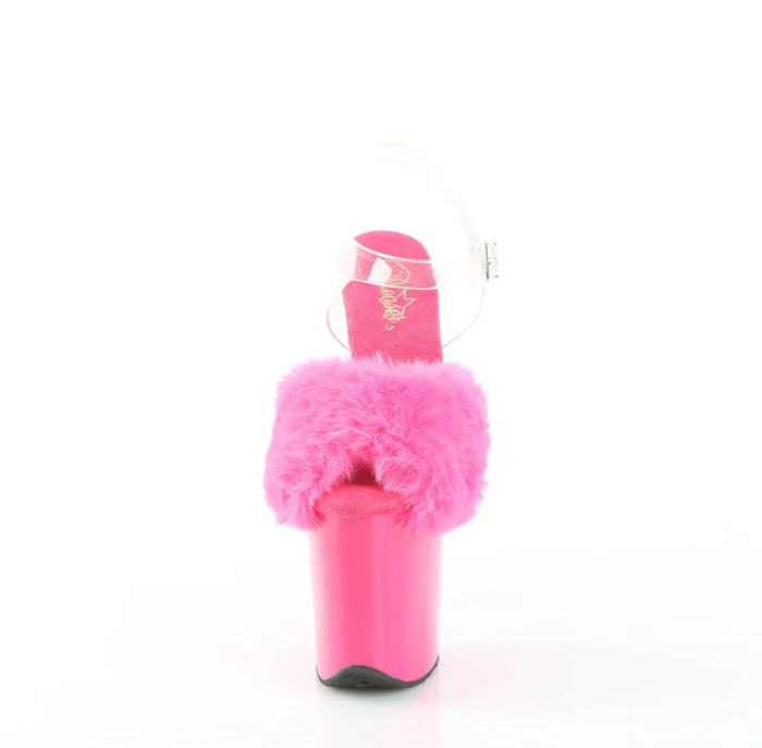 Tacones Pleaser FLAMINGO-808FUR Fuchsia Faux Fur