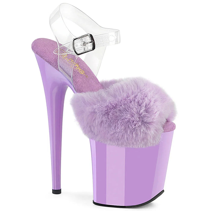 Tacones Pleaser FLAMINGO-808FUR Lavanda Faux Fur