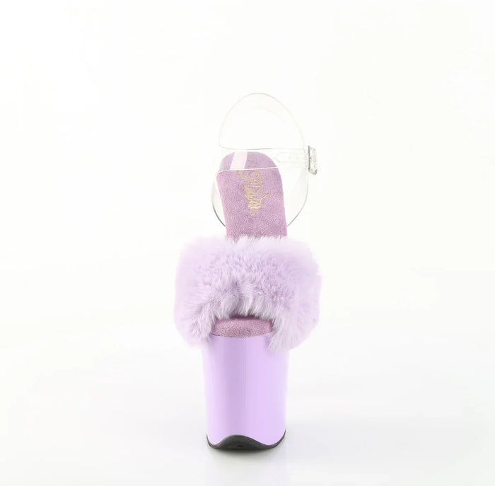 Tacones Pleaser FLAMINGO-808FUR Lavanda Faux Fur