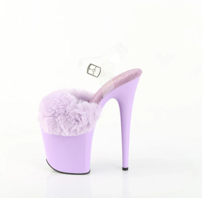 Tacones Pleaser FLAMINGO-808FUR Lavanda Faux Fur