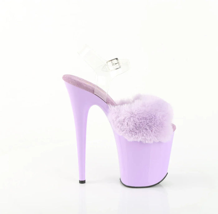 Tacones Pleaser FLAMINGO-808FUR Lavanda Faux Fur