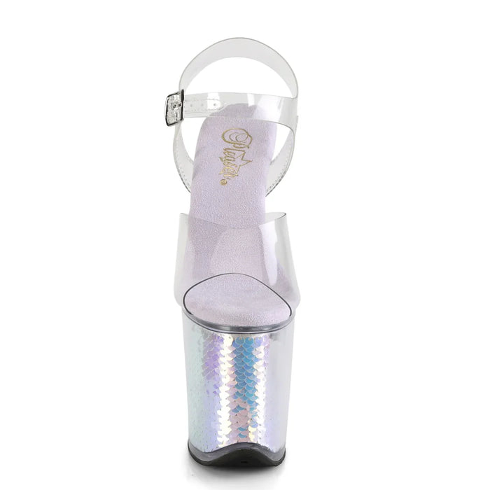 Tacones Pleaser FLAMINGO-808MC Transparente Lavanda Hologram