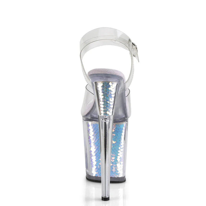 Tacones Pleaser FLAMINGO-808MC Transparente Lavanda Hologram