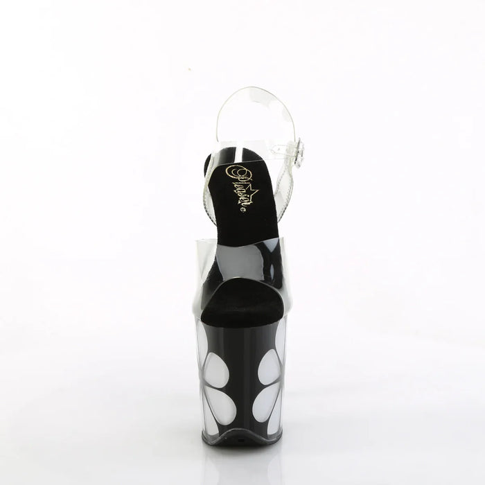 Tacones Pleaser FLAMINGO-808NLHS Transparente Negro