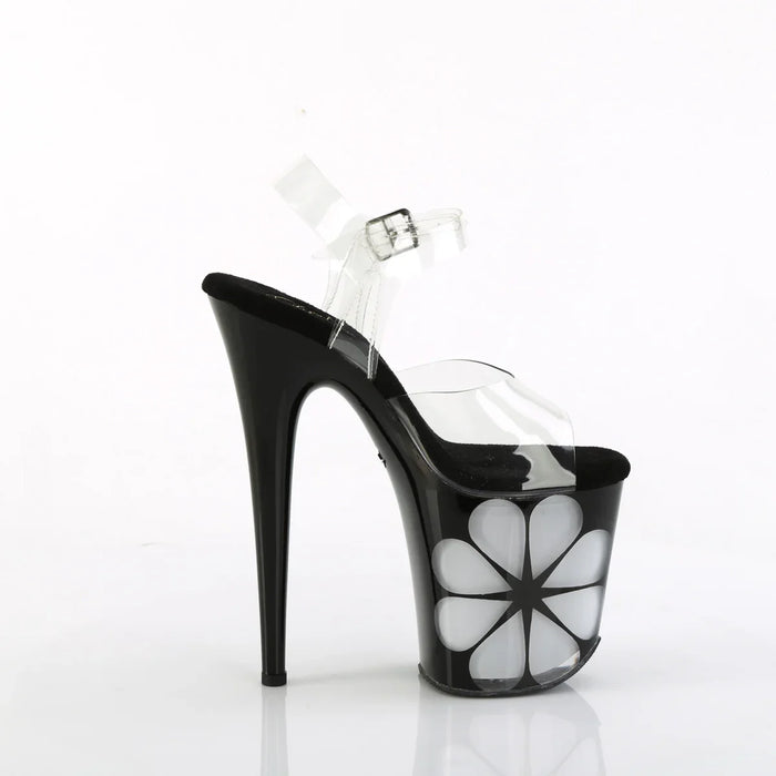 Tacones Pleaser FLAMINGO-808NLHS Transparente Negro