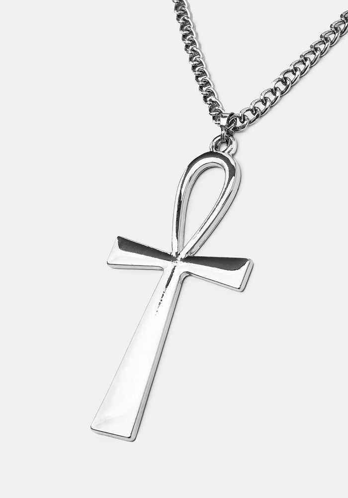 Taweret Long Chain Ankh Pendant