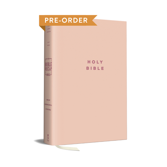 TBR 365-Day Chron Study Bible KJV - Pink Vegan Leather Hardcover