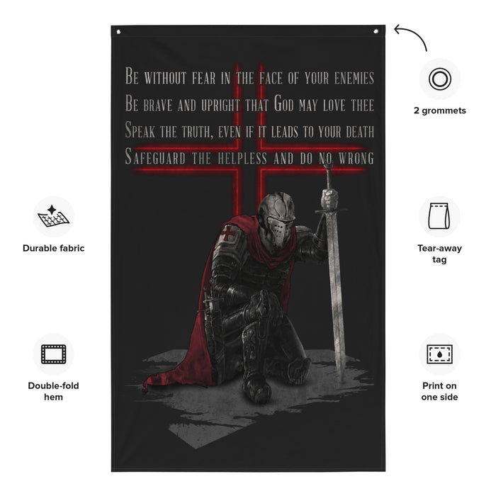 Templar Code Wall Flag