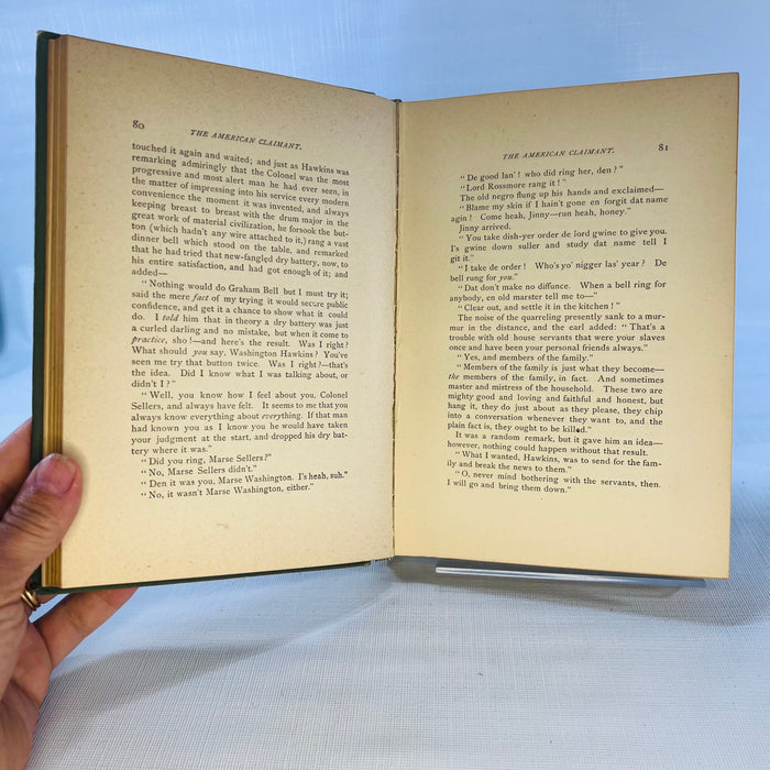 The American Claimant by Mark Twain 1892 published Charles L. Webster & Co