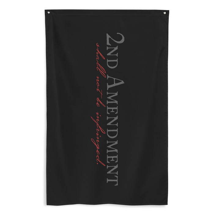 The Bill of Rights 2A Onyx Wall Flag
