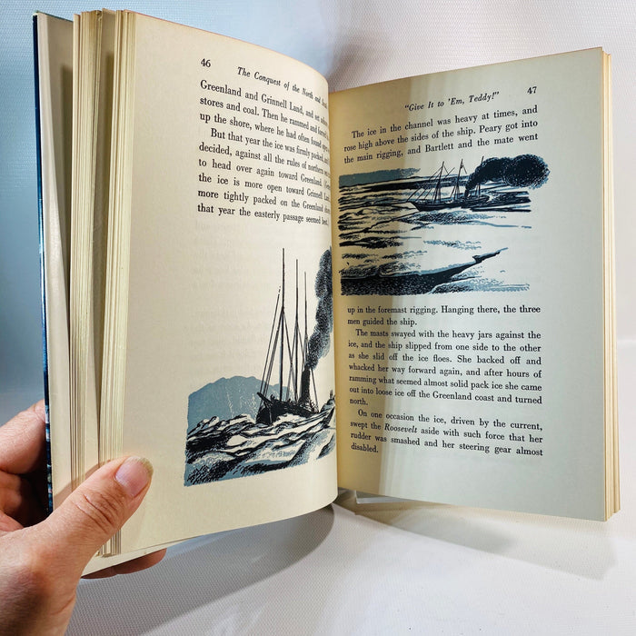 The Conquest of the North and South Poles by Russell Owen 1953 No. 27 Landmark BooksVintage Book