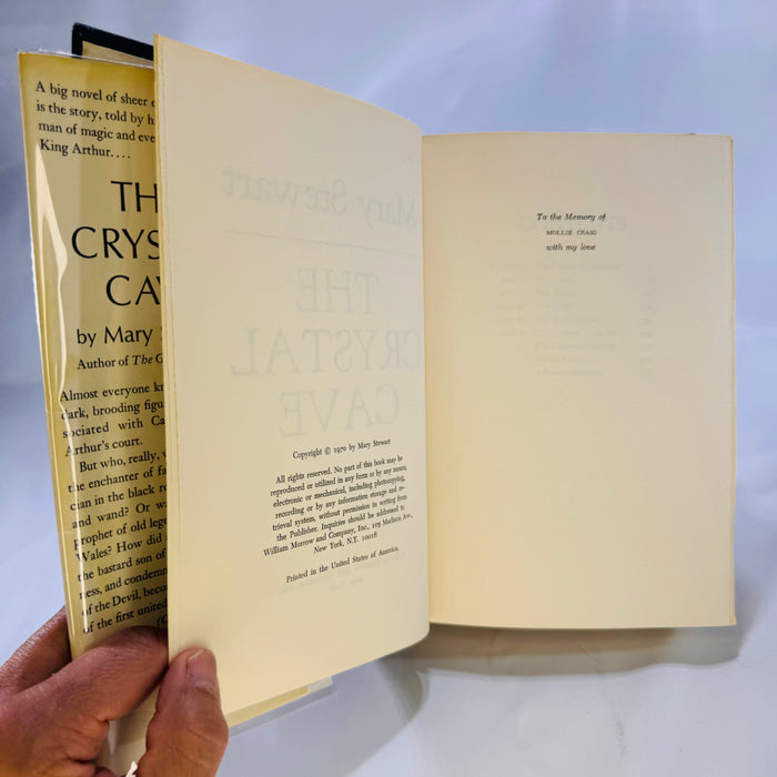 The Crystal Cave by Mary Stewart  1970 William Morrow and Company