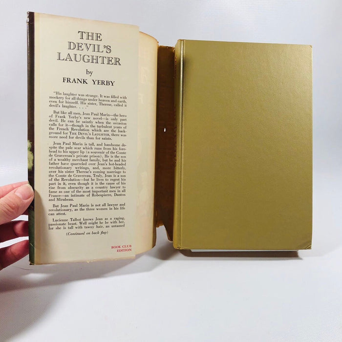 The Devil's Laughter by Frank Yerby 1953 A Romance Set during the French Revolution Vintage Book