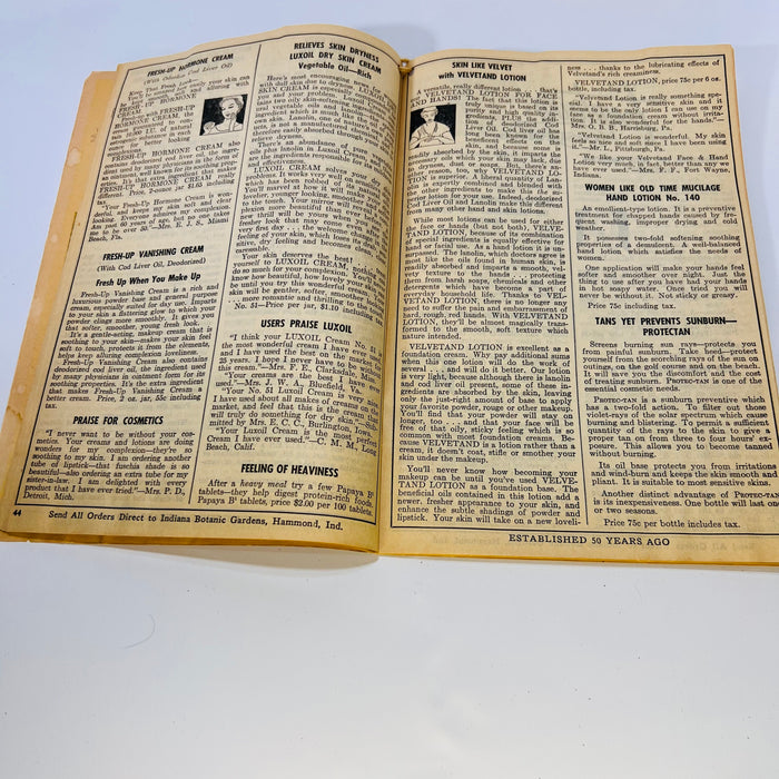 The Herbalist Almanac by the Indiana Botanic Gardens, 1932 & 1961 Editions