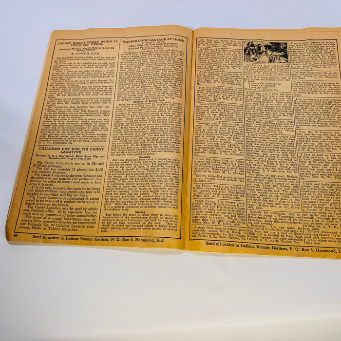 The Herbalist Almanac by the Indiana Botanic Gardens, 1932 & 1961 Editions