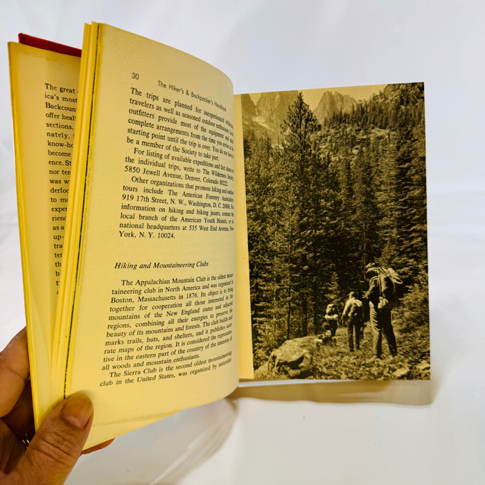 The Hiker's & Backpackers Handbook by W. K Merrill 1971 Winchester Press