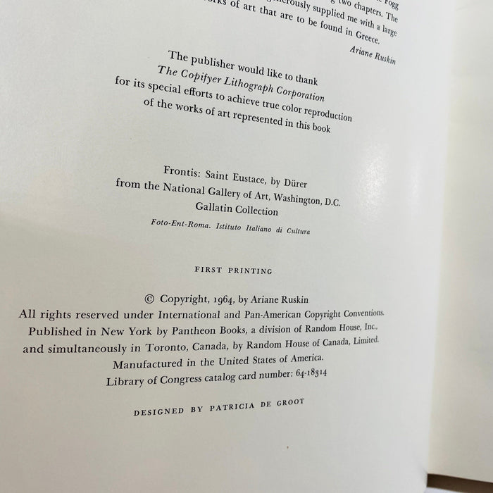 The Pantheon Story of Art for Young People by Ariane Ruskin 1946