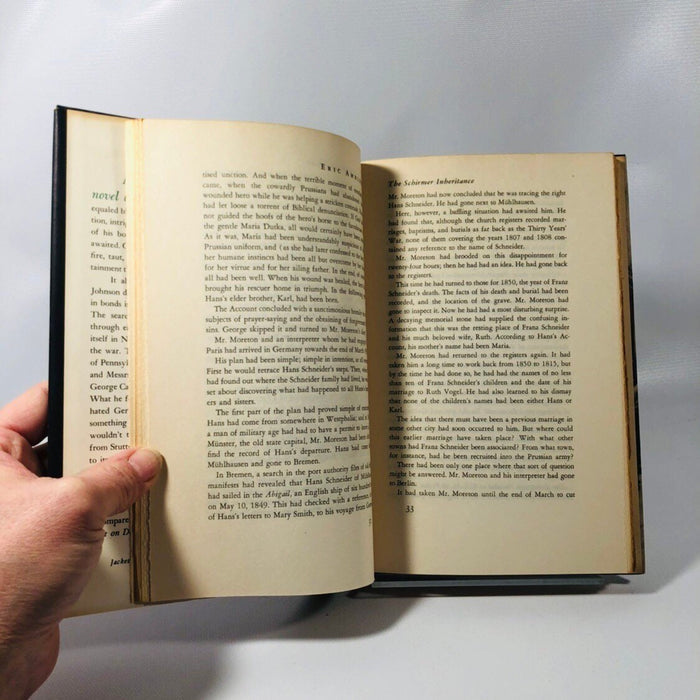 The Schirmer Inheritance by Eric Ambler A First Edition Thriller Novel 1953 Vintage Book