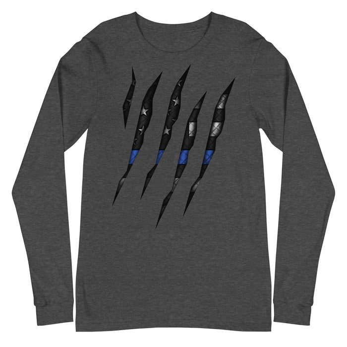 Thin Blue Line Rip Through Long Sleeve
