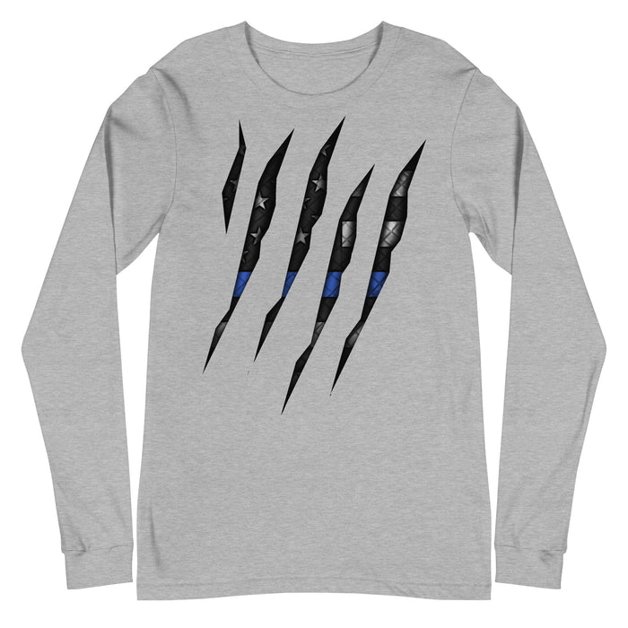 Thin Blue Line Rip Through Long Sleeve