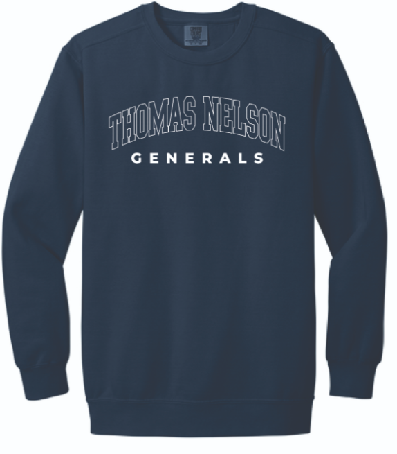 Thomas Nelson Generals Colorful Crewneck