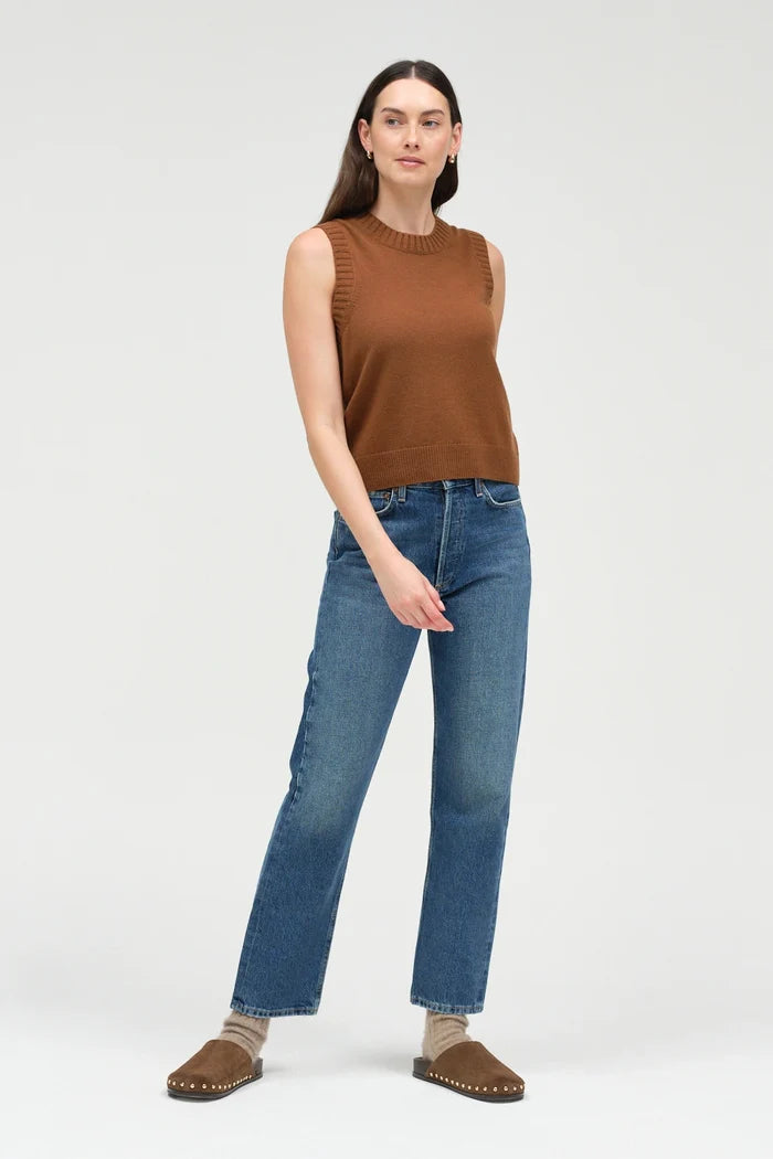 Toffee Wool-Cashmere Tank