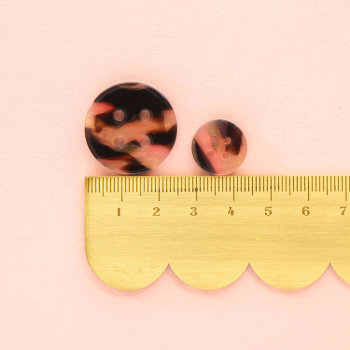Tortoise Shell Small 5/8" Buttons