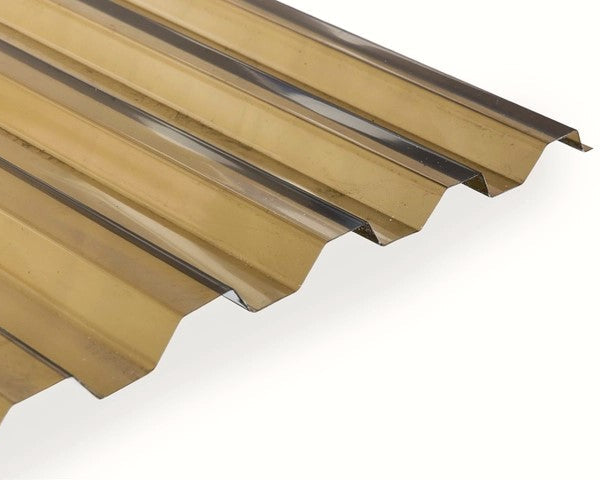 PVC trapetsplaat pronks