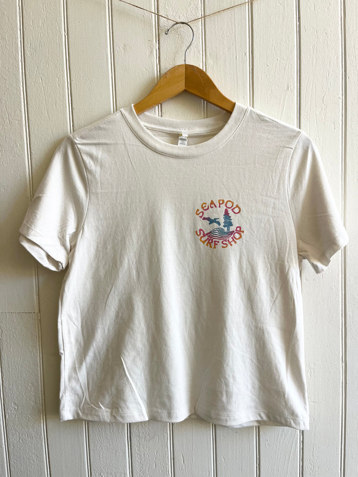 Tri-Colored White Tee