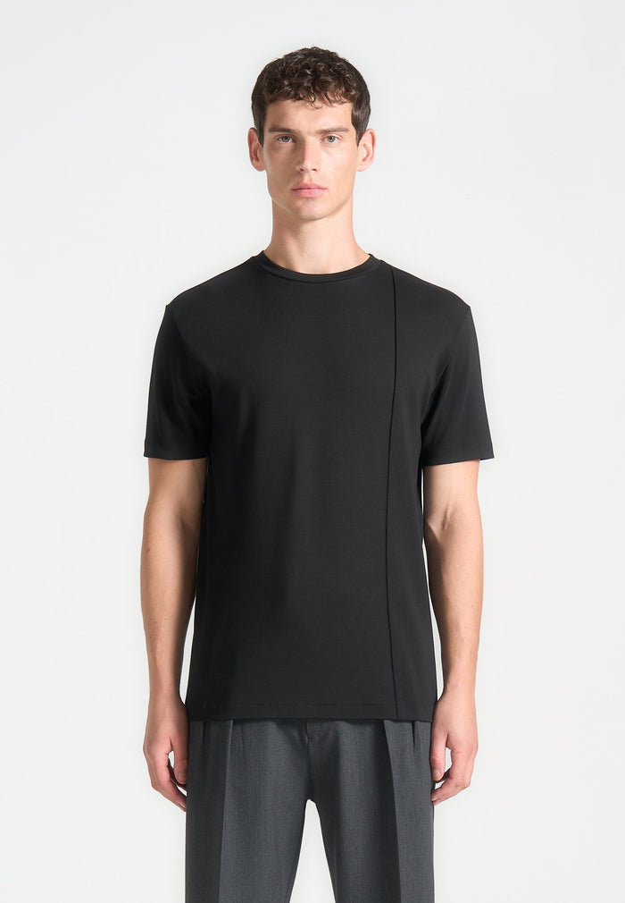 ts002-regular-fit-cotton-t-shirt-with-pintuck-black