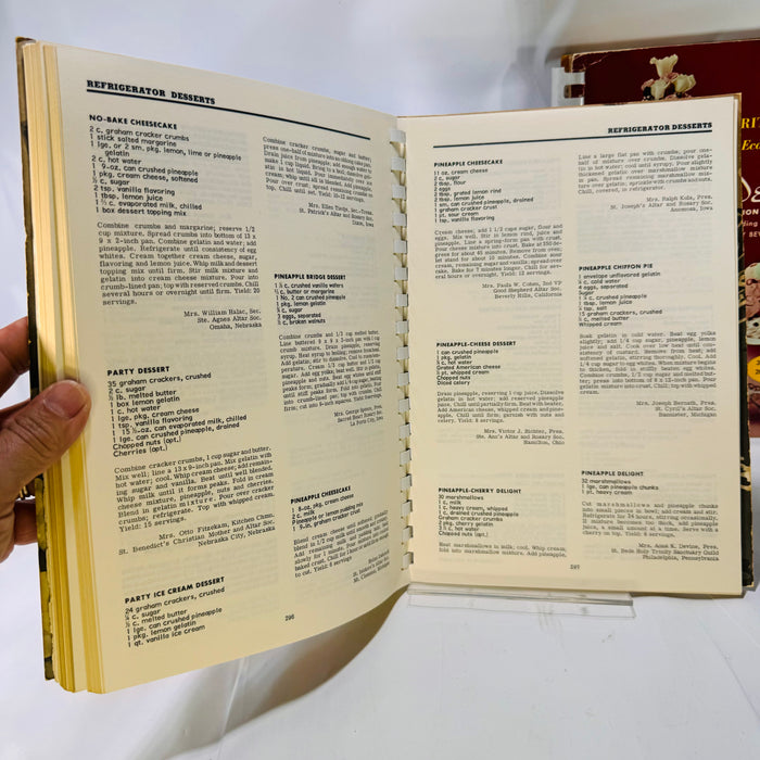 Two Favorite Recipes Dessert Edition: Home Economics Teachers 1963 & Catholic Women 1966