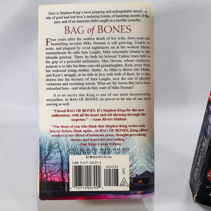 Two Stephen King Horror Paperbacks (1999) – Bag of Bones and The Green Mile