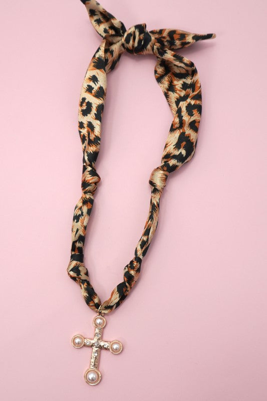 Ultimate Versatility Scarf with Charm Collection-Leopard Cross-Cute-Trendy-Shop-Womens-Boutique-Clothing-Store