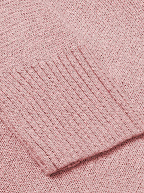 V-Neck Long Sleeve Knit Top - Madikfashions.com