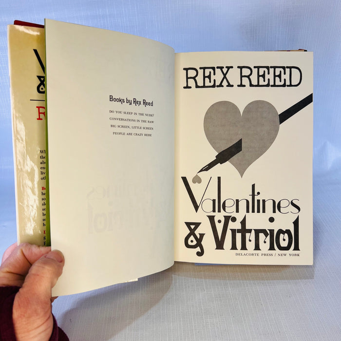 Valentines & Vitriol by Rex Reed 1997 Delacorte Press