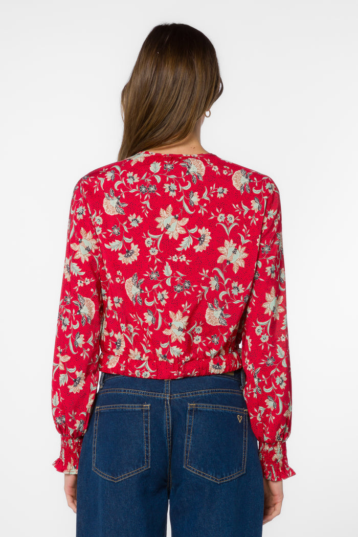 Vana Jacobean Floral Blouse - Tops - Velvet Heart Clothing