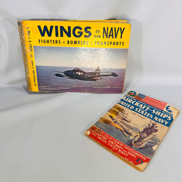 Vintage U.S. Navy Aircraft Photo References — Wings of Our Navy (1952, 2nd) + Aircraft & Ships of the United States Navy (c.1940s) — Colby/Hutchinson | Photo guides, Military Aviation & Naval History