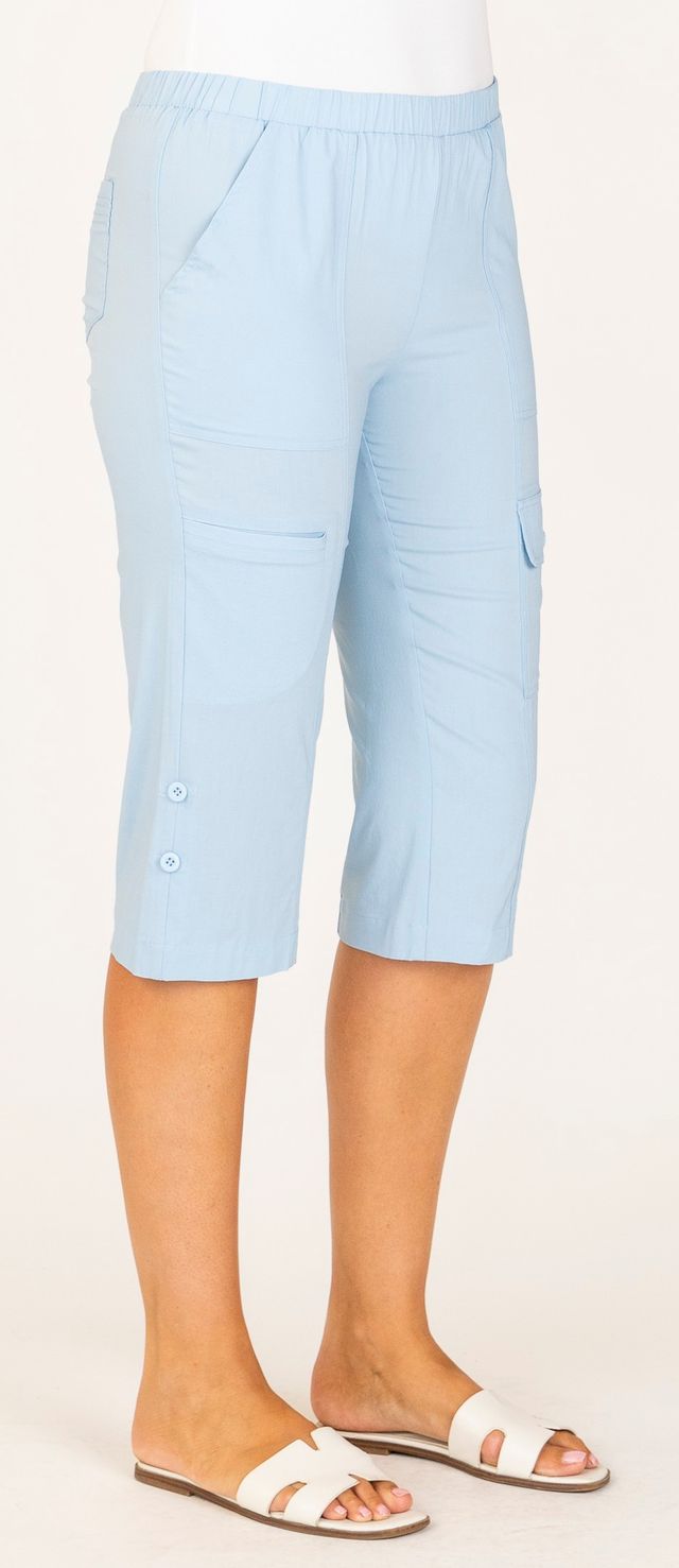 Vivid Supreme  Pedal Pusher length Cargo Pants (Two Colours)