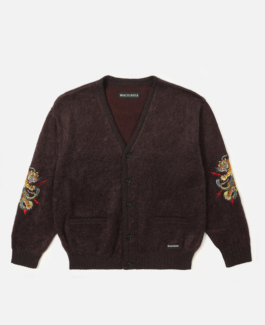 Wacko Maria X Tim Lehi Mohair Cardigan (Purple)