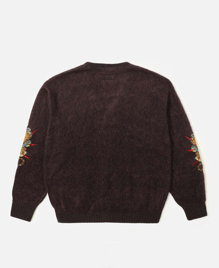 Wacko Maria X Tim Lehi Mohair Cardigan (Purple)