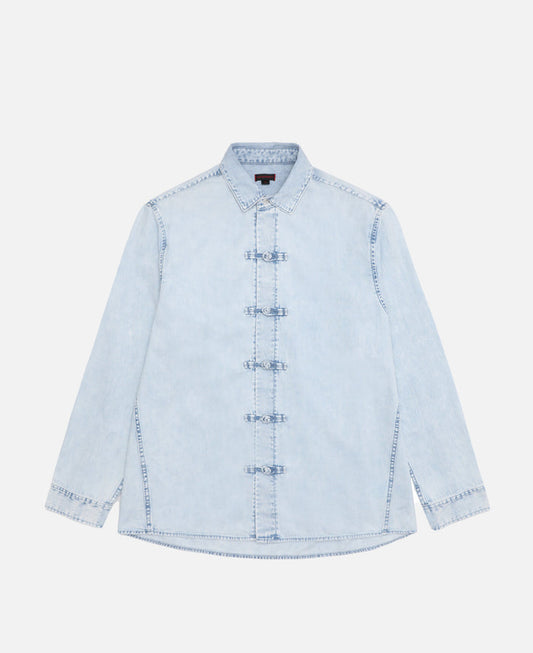 Washed Chinese Shirt (Blue)