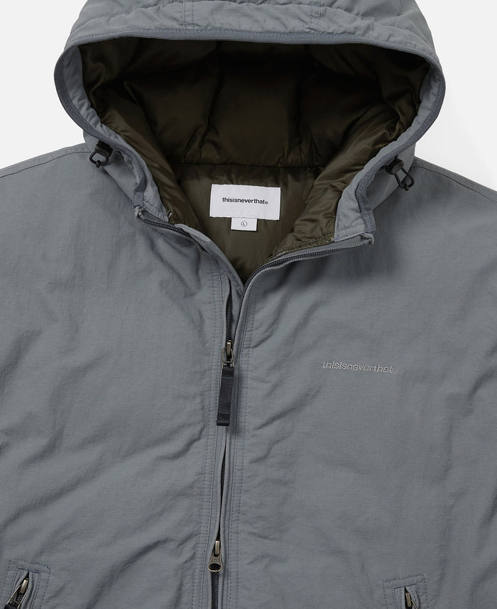Washed Down Puffer Jacket (Grey)