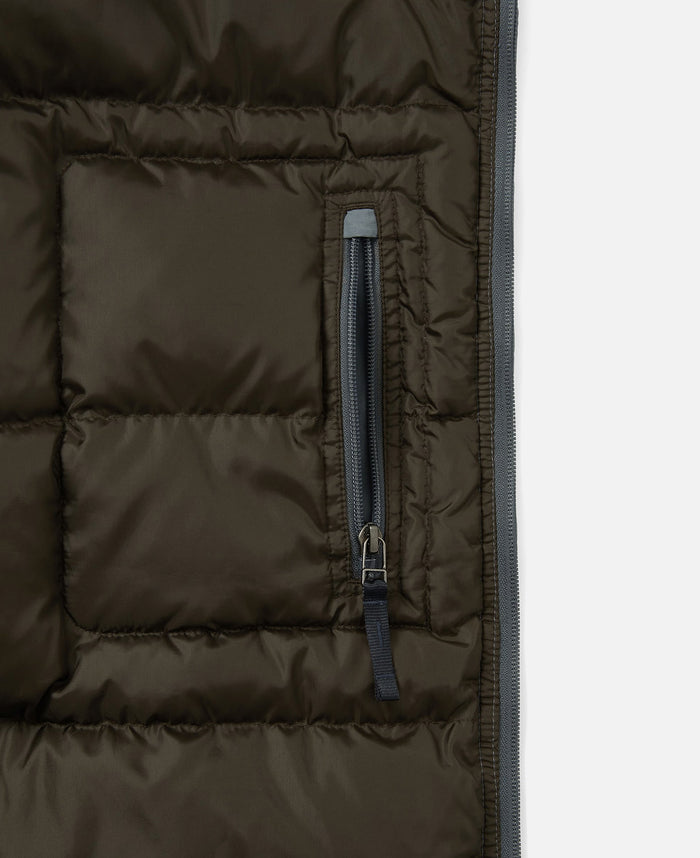 Washed Down Puffer Jacket (Grey)