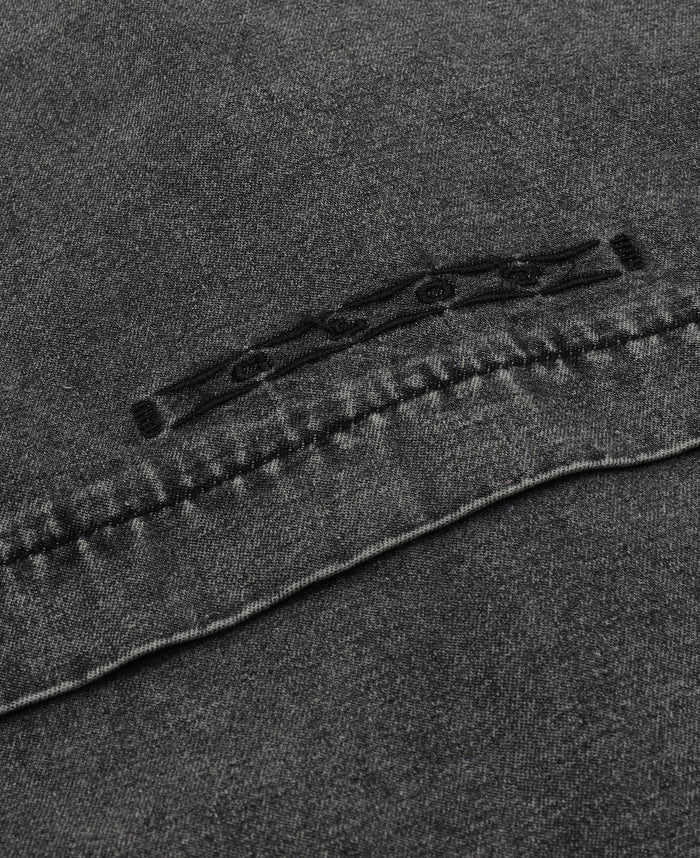 Washed Oversize Shirt (Grey)