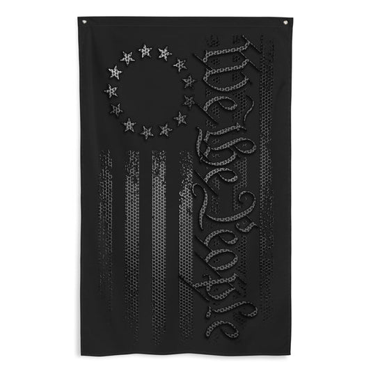 We The People Carbon Onyx Wall Flag