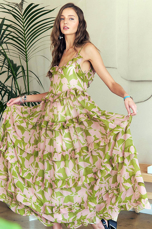 Whimsical Romance Flowy Ruffled Maxi Dress-Cute-Trendy-Shop-Womens-Boutique-Clothing-Store