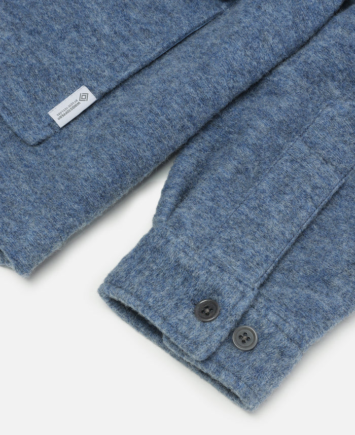 Windstopper Sliver Knit Jacket (Blue)