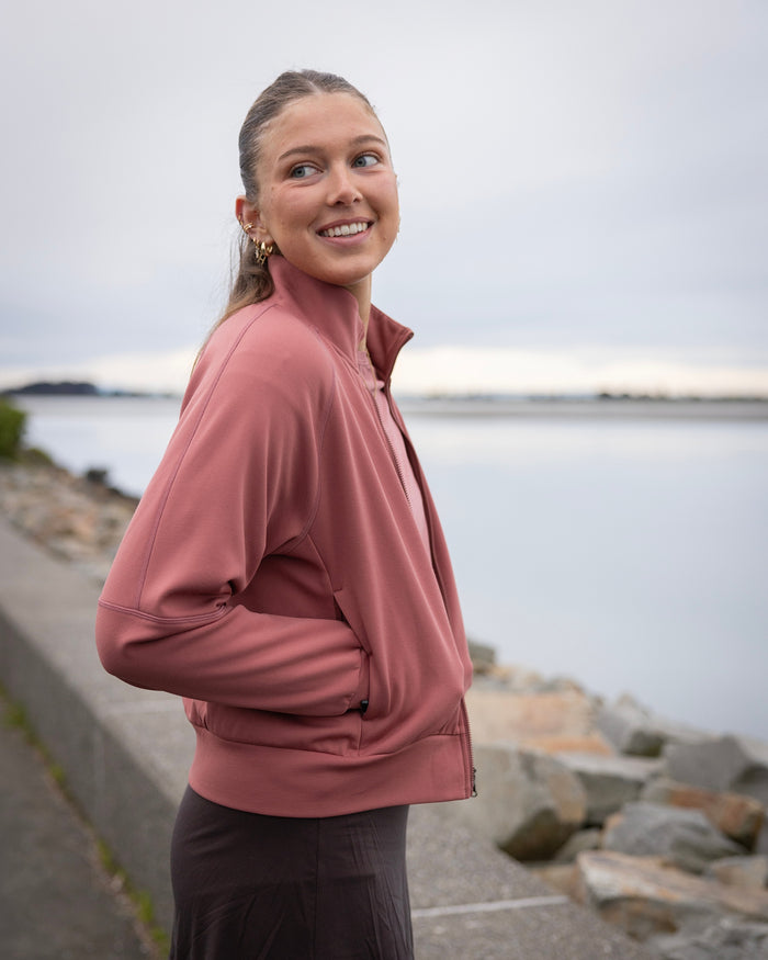 Women’s Anytime Bomber Jacket  -  Dark Clay